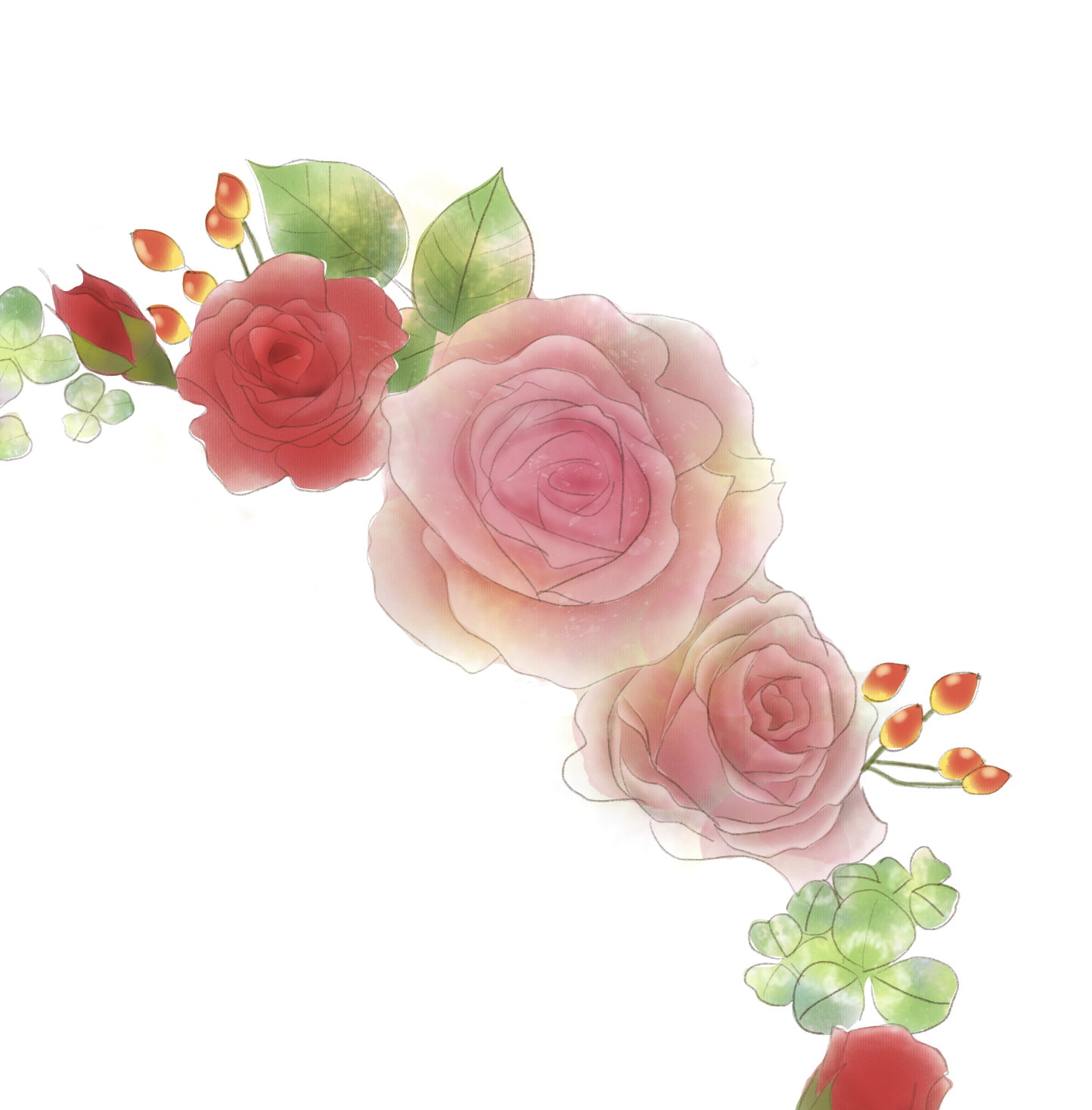 そっと寄り添う”お守りリース”が完成しました。